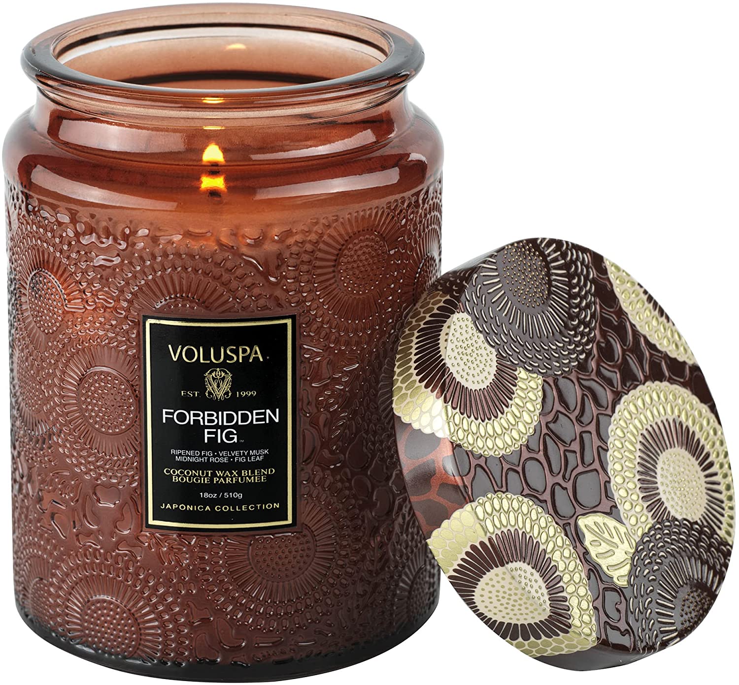 Voluspa Forbidden Fig Large Jar Candle