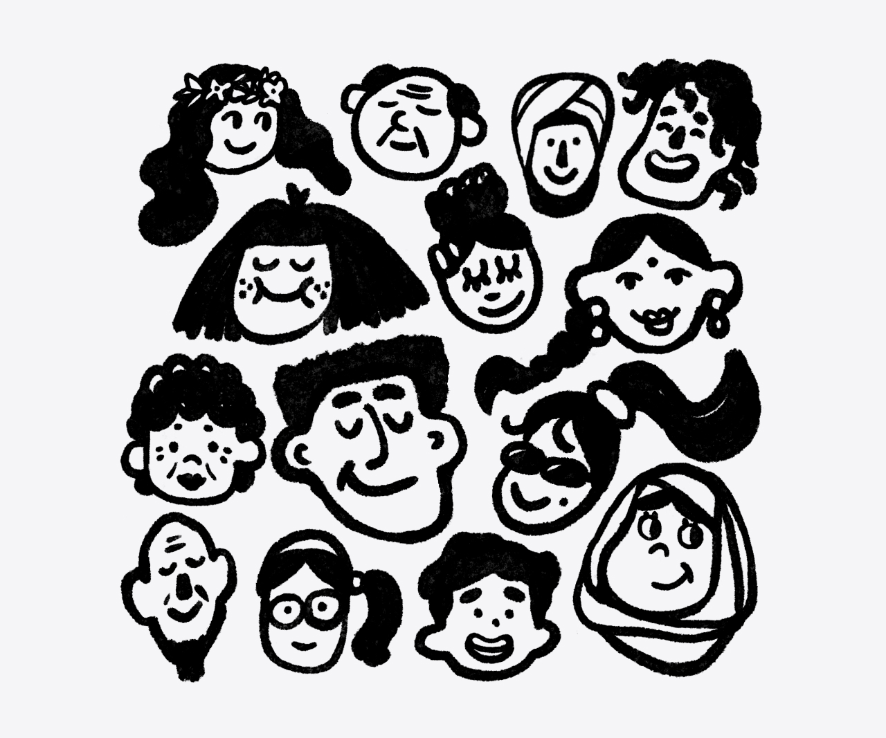 Illustration of a group of people.