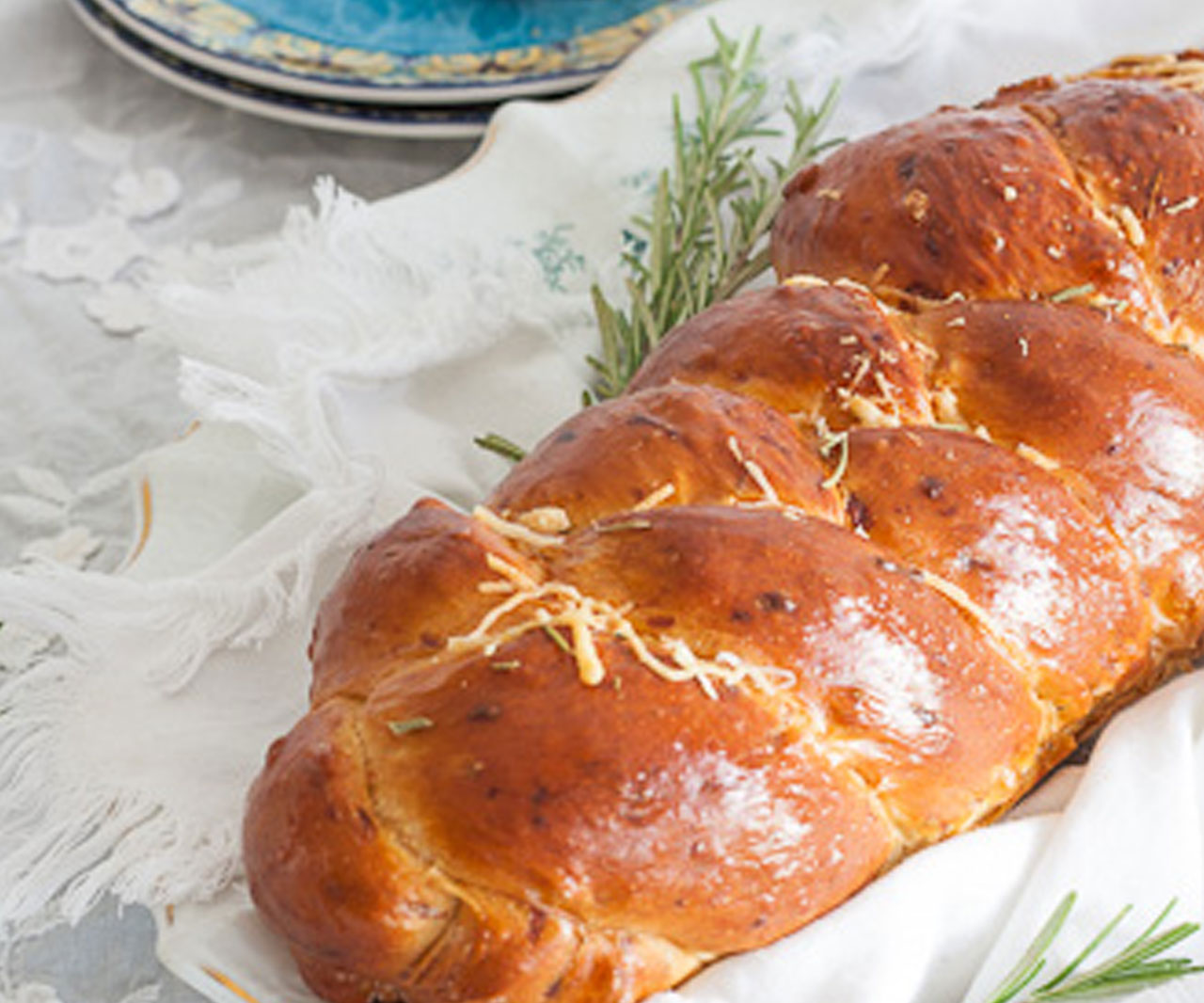 Rosemary-parmasan challah.