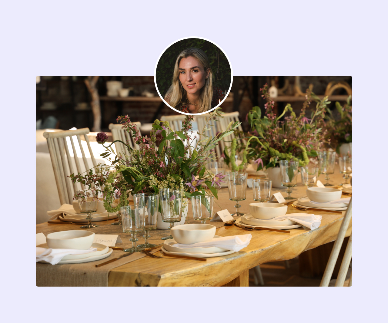5 neutral tablescape tips from Olivia Muniak