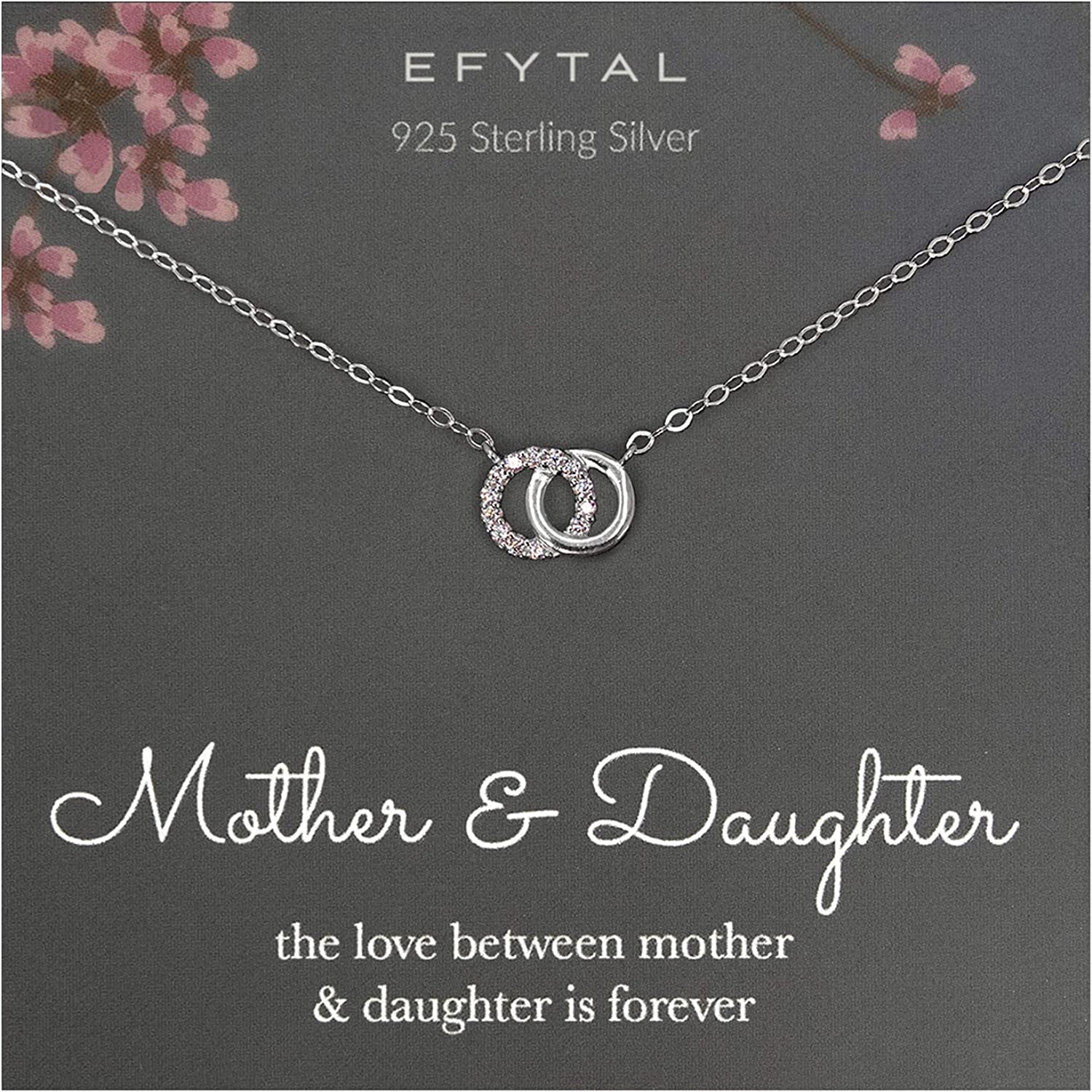 Silver necklace.