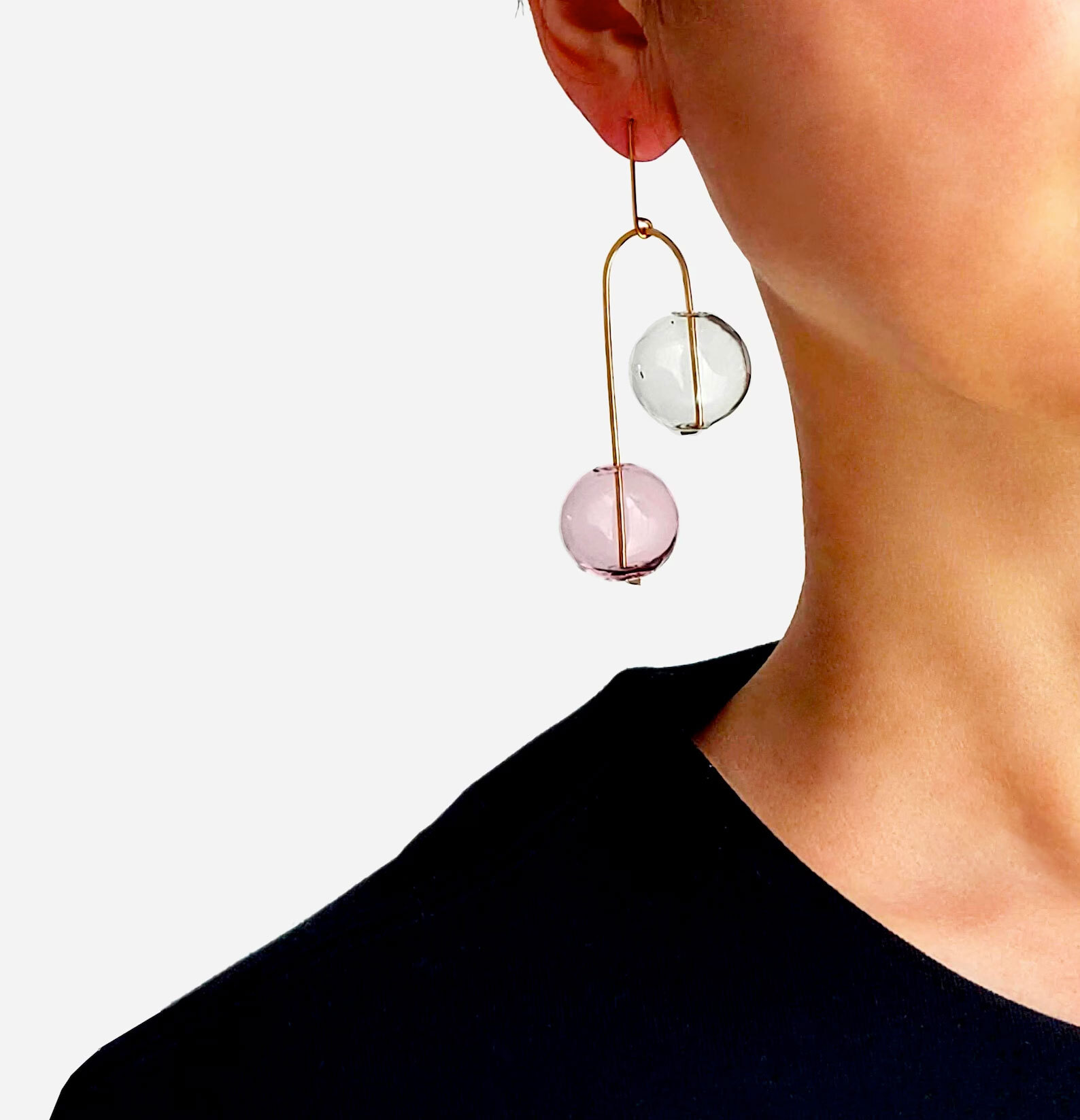 Minimalist, modern earrings.