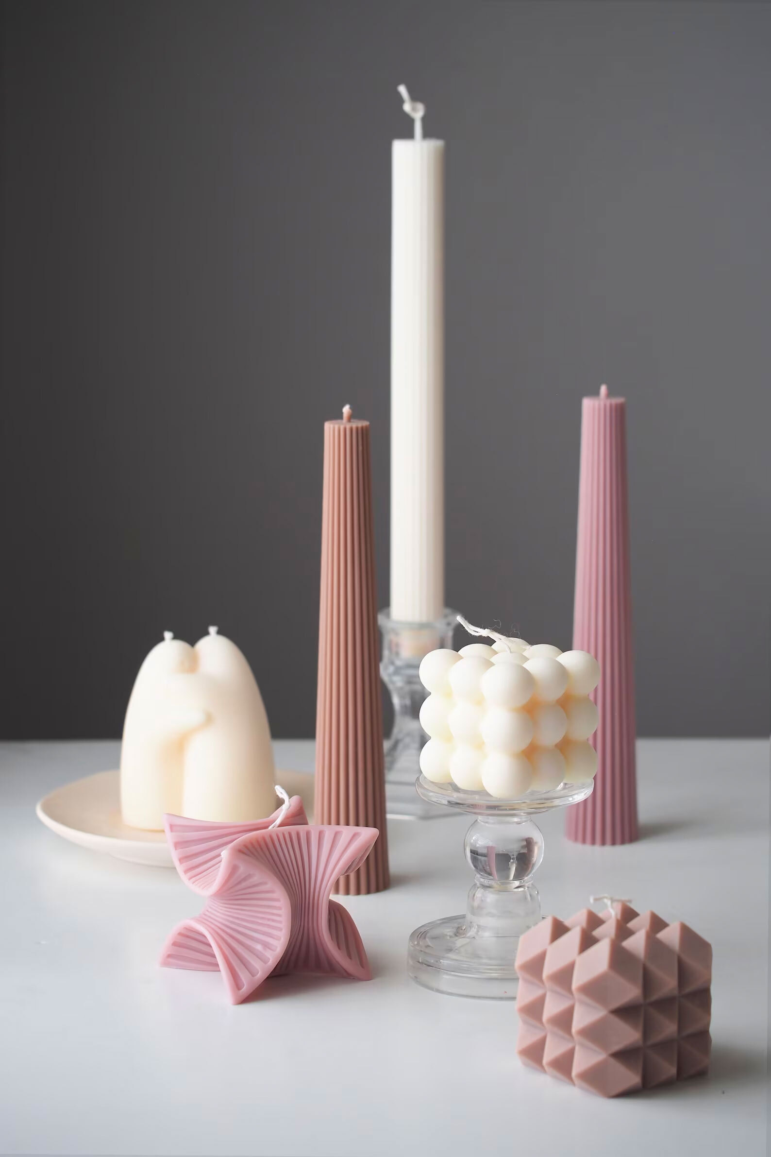 Modern candles.