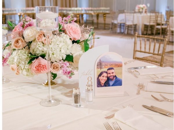 One of the tables at the celebration.