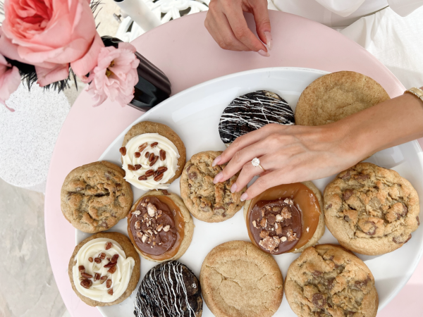 Cookies on a plate.