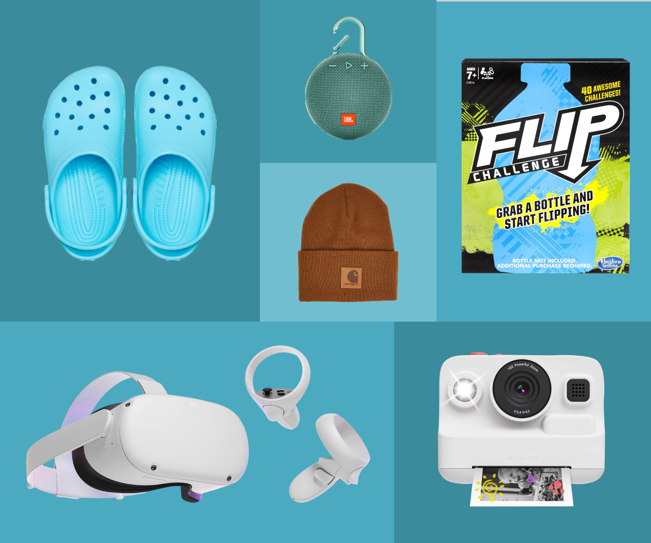 Collage of gifts for boys.