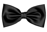 Black bow tie