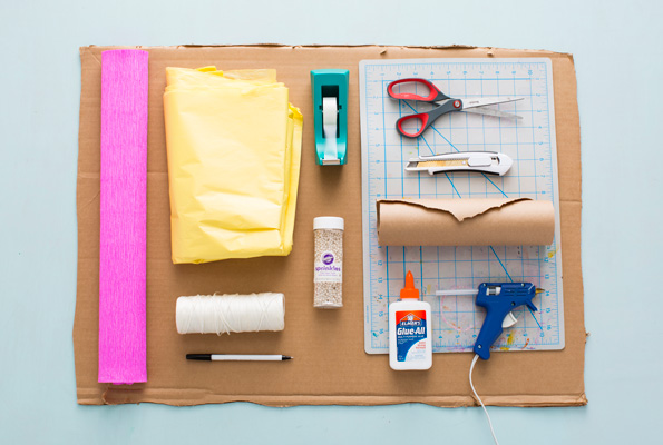 Evite DIY Donut Pinata Materials