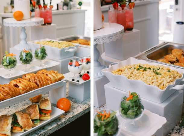 Pictures of the food.