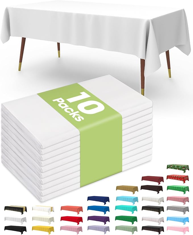 Pureegg Plastic Table Cloth Disposable
