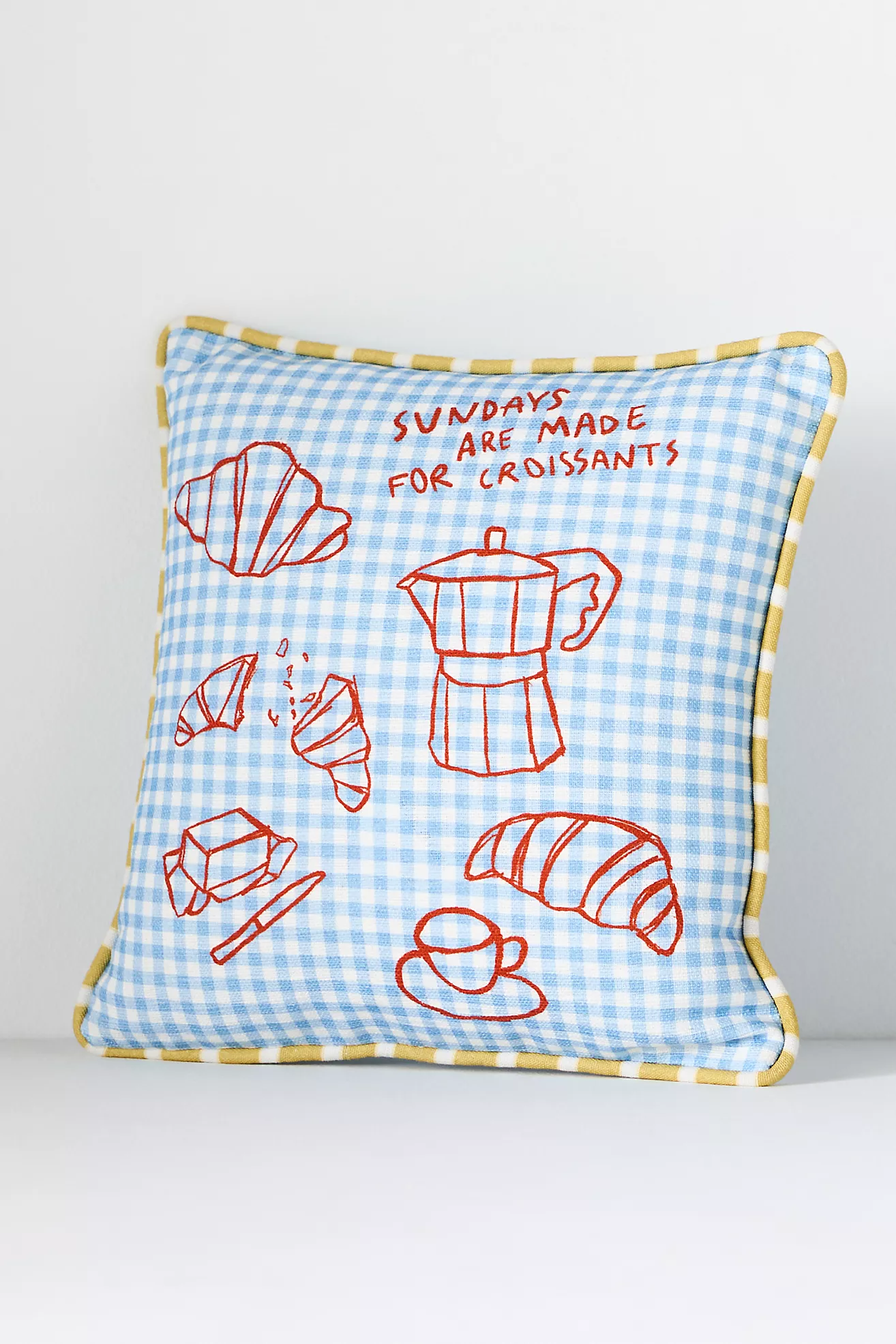 dduende studio Café Icon Cotton Pillow