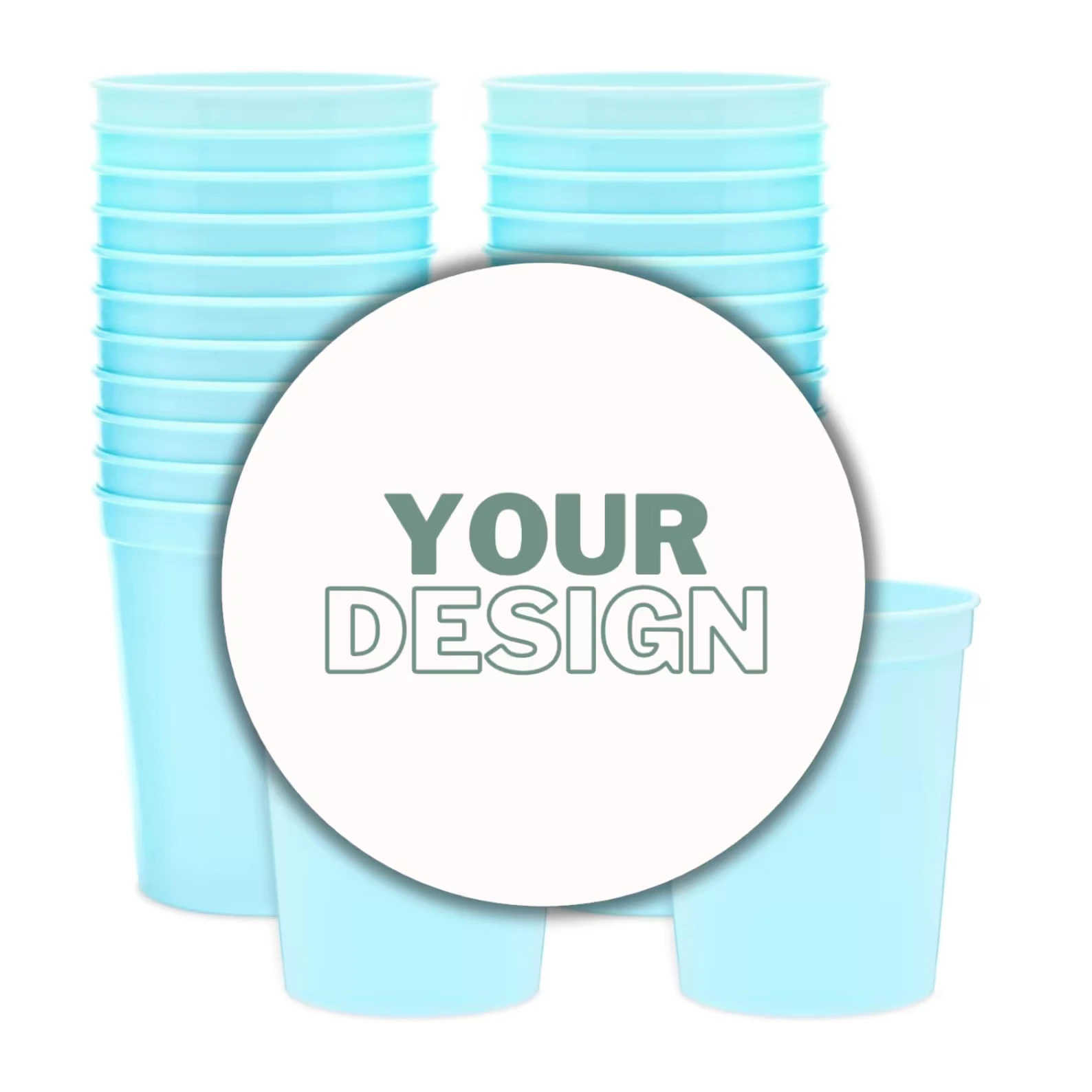 Personalized Labels - Custom 2.5” Round Stickers for 16oz Stadium Cups
