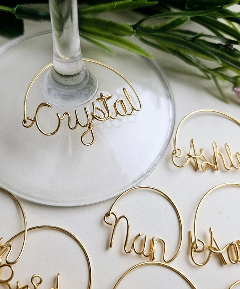 Wine glass charms